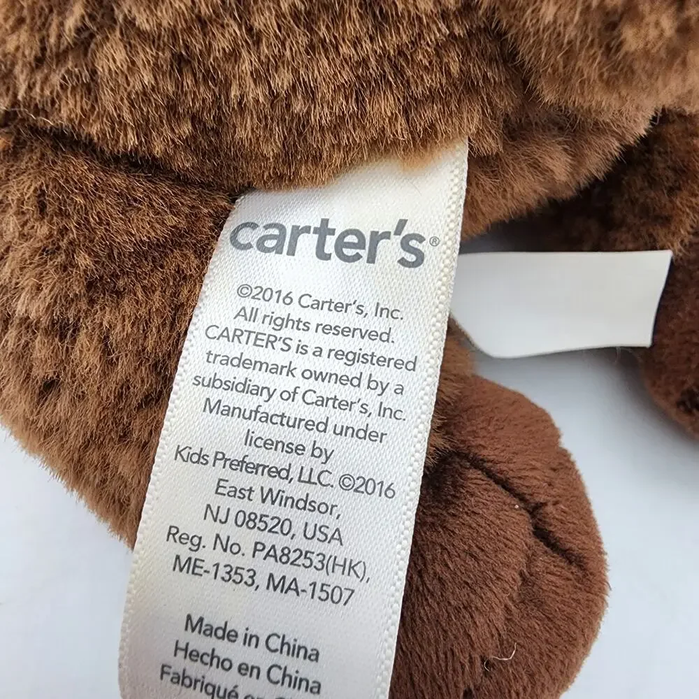 Carters Moose Reindeer Plush Stuffed Lovey Toy 10